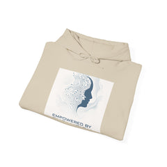 Empowered By Mindfulness Hoodie — Abstract Brain Silhouette Mental Health Awareness Sweatshirt