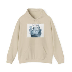 Hoodie - Embracing the Future Vintage Tech Illustration Hoodie