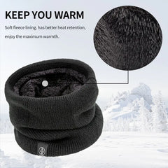 Unisex Thick Knit Wool Scarf