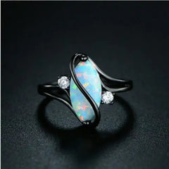 Vintage Marquise Imitation Opal Ring