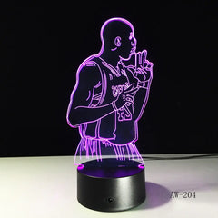 Colorful Touch Control LED Visual 3D Table Lamp